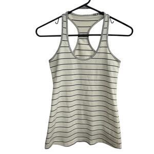 Clean Girl Racerback Tank Lululemon Stripe Minimalist Stretch XS/S